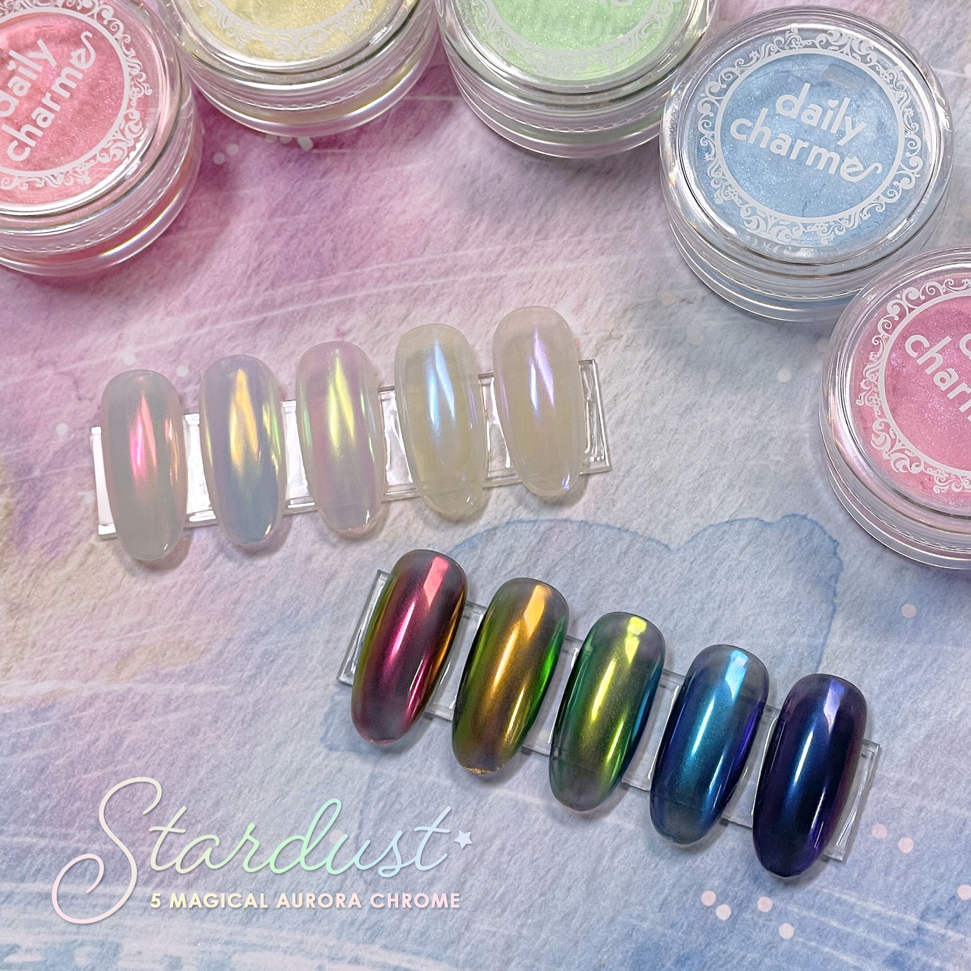Daily Charme Stardust Chrome Powder / Sapphire Blue Iridescent Shifting